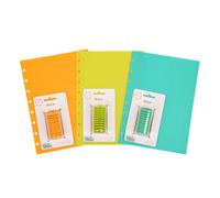 Talia Discbound Notbook - Cover and Disc Set (Set 4 (3pk) Junior Set) - Celestial Turquoise Verdant Green BBQ Mustard