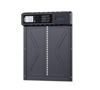 talifoca Aluminum Puerta Gallinero Automatica, Puerta Automática Gallinero con Pantalla LCD, Puertas EléCtrica para Pollos por Batería, Anti-atrapamiento, Función Manual y Temporizador