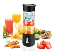 Talifoca Batidora Portátil de 500 ml para Batidos, Mini Licuadora con 6 Cuchillas de Acero Inoxidable, Recargable Tipo C