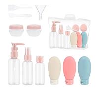 talifoca Botellas de Viaje Silicona 11 Pack,Botes Viaje Rellenables,Botellas de Viaje de silicona,Botes Rellenables Viaje a Prueba de Fugas,de Silicona a Prueba de Fugas para champú,líquidos y loción