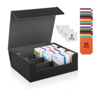 talifoca Caja de Cartas para MTG, Caja para cartas Magic the Gathering para 1800+ Cartas, Card Deck Box, Cajas de Almacenamiento de Tarjetas Coleccionables con 22 Divisores, for MTG, YuGiOh, TCG