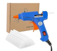 talifoca Pistola de Pegamento Caliente, 20W Mini con 40pcs Barras, Juego de Pistola de Silicona para DIY Pequeño Arte, Reparaciones Uso Doméstico, Calentamiento Rápido