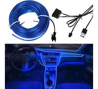talifoca Tira de Luces LED para Interior de Coche,Luces Led Coche Atmósfera Led Iluminación 5v,5M Impermeable Luces LED Coche Interior con Puerto USB,Flexible y Cortable para Todos Los Modelos