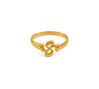 TALISMAN JEWELLERY Anillo Lauburu Cruz Vasca Chapado Oro 18K (3 micras) | Símbolo de protección · Tradición vasca · Disponible en varias tallas