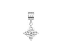 TALISMAN JEWELLERY Charm Nudo de Bruja Plata de Ley 925 | Símbolo ancestral · Protección y conexión espiritual · Compatibilidad universal · No incluye pulsera · 11,20 mm