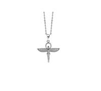 TALISMAN JEWELLERY Colgante de Plata de Ley 925 - Diosa Isis con Alas, Antiguo Egipto (25 mm x 26 mm)