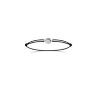 TALISMAN JEWELLERY Pulsera de Plata 925 con cordón ajustable Lila - Concha del Camino de Santiago (10 MM de pieza)