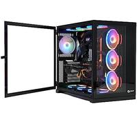 Talius caja atx gaming zeus black rgb cristal templado usb 3.0 escrito