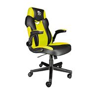 Talius Crab Silla Gaming Brazos abatibles, Butterfly, Base Naylon, Ruedas 60mm, Gas Clase 4 niños y Adultos, para Juegos, Oficina, Escritorio. (Yellow)