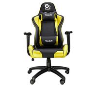 Talius Gecko V2 - Silla Gaming Amarilla y Negra con Cuero, Ergonomía, Basculante, Alta Densidad y Nylon (Yellow)