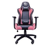 Talius Gecko V2 - Silla Gaming Rosa y Negra con Cuero, Ergonomía, Basculante, Alta Densidad y Nylon (Pink)