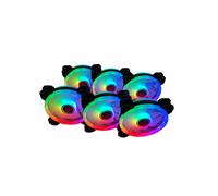 TALIUS IRIS SPECTRUM ARGB/CRONOS -KIT DE 6 VENTILADORES 120 MM COLOR NEGRO