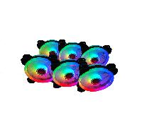 TALIUS IRIS SPECTRUM ARGB/CRONOS -KIT DE 6 VENTILADORES 120 MM COLOR NEGRO