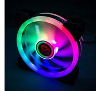 Talius Iris Spectrum ARGB/Cronos ventiladores 120 mm. Efectos de barrido, pulso, espiral. Doble Aro led. Conexión 6 pines. (1 VENTILADOR BLACK)
