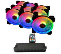 Talius Iris Spectrum ARGB Kit de Centralita + 9 Ventiladores Suplementarios 120 Mm Negros