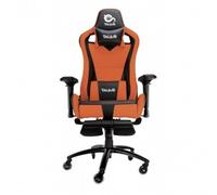 Talius silla Caiman v2 gaming negra/naranja, reposapies, 4D, Frog