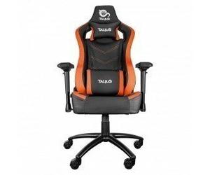 Talius silla Vulture gaming negra/naranja butterfly, 4D, base metal, ruedas nylon