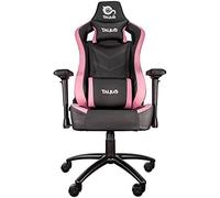 Talius silla vulture gaming negra/rosa butterfly, base nylon, ruedas n