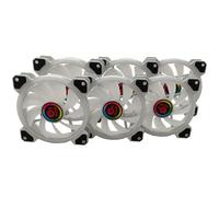 TALIUS - TAL-KIT06-WHT sistema de refrigeración para ordenador Carcasa del ordenador Ventilador 12 cm Blanco 6 pieza(s)