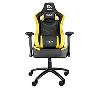Talius Vulture Silla Gaming Profesional, Butterfly, Ergonómica, Reposabrazos 4D, Base Metal, Altura Ajustable Alto Respaldo Reclinable, Ruedas Nylon (Yellow)