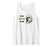 Talk Bach To Me Divertido Juego de Palabras de música clásica Camiseta sin Mangas