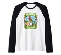 Talk Birdie to Me - Divertida Camiseta de Golf Camiseta Manga Raglan