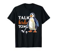 Talk Birdie to Me Penguin Golf Funny Golfer Dad Día del Padre Camiseta