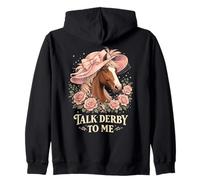 Talk Derby To Me Funny Derby Horse with Hat, Roses & Charm Sudadera con Capucha