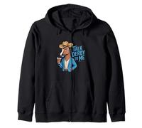 Talk Derby To Me Funny Horse Cocktail Dicho Sudadera con Capucha