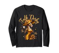 Talk Derby To Me Funny Horse Racing & Bourbon On Derby Day Manga Larga