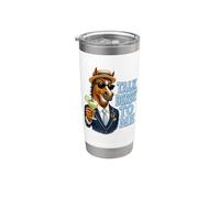 Talk Derby To Me Funny Horse Racing fiesta humor ecuestre Vaso térmico de acero inoxidable de doble pared
