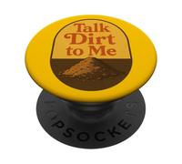 Talk Dirt to Me Juego de Palabras Divertido para Amantes de Las Plantas de jardinería PopSockets PopGrip Adhesivo