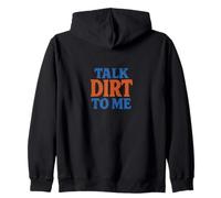 Talk Dirt to Me Juego de Palabras Divertido para Amantes de Las Plantas de jardinería Sudadera con Capucha