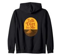 Talk Dirt to Me Juego de Palabras Divertido para Amantes de Las Plantas de jardinería Sudadera con Capucha