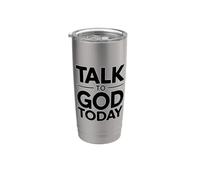 Talk To God Today Vaso térmico de acero inoxidable de doble pared