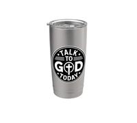 Talk To God Today Vaso térmico de acero inoxidable de doble pared