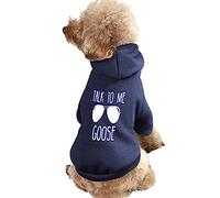Talk To Me Goose Dog Sudadera Cálida Sudaderas con Capucha para Mascotas Suéter para Perro Gato
