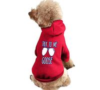 Talk To Me Goose Dog Sudadera Cálida Sudaderas con Capucha para Mascotas Suéter para Perro Gato