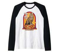Talk to Your Cat Sarcastic Retro Vintage Funny Adult Humor Camiseta Manga Raglan