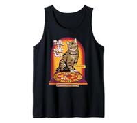 Talk to Your Cat Sarcastic Retro Vintage Funny Adult Humor Camiseta sin Mangas