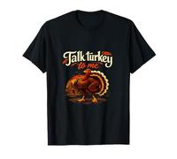 Talk Turkey To Me Country Farm Juego de Palabras Turquía Gráfico Camiseta