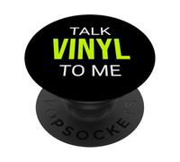 Talk Vinyl To Me Funny Collector PopSockets PopGrip Adhesivo