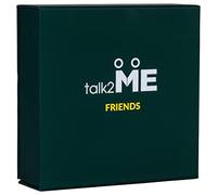 TALK2ME Divertidos juegos de cartas para amigos, 55 tarjetas de conversación para conexiones de amigos, juegos de cartas de fiesta 90 preguntas, divertido juego de cartas para adultos, tarjetas para
