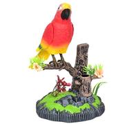 Talking Bird Toy - réplica electrónica de Loros, Figura de pájaro Activado de Movimiento | Juguete para Mascotas Que Habla Realista, Modelo Realista de pájaros de Voz, Juicio de diversión para niños,
