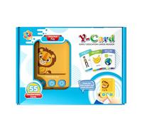 Talking Flash Cards, Early Learning Toy Set, 3.86x2.95in Card Reader 55 Interactive Card, Sensory Educational Tool, Fun Developmental, Girls, Toddler
