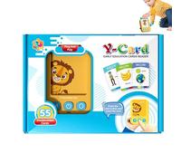 Talking Flash Cards for, Early Learning with ABS Card Reader, 55 Educational Flash for Boys and Girls Aged 2-6 Years, Sensory Card Toys, 3.86x2.95x0.79 Inches