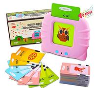 Talking Flash Cards Juguetes de Aprendizaje para niños pequeños 2 3 4 5 6 años,112 Hojas 224 Palabras, Juguetes educativos audibles,recursos de Aprendizaje Preescolar Juguete Interactivo electrónico