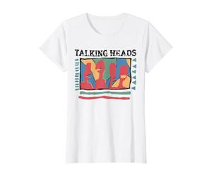 Talking Heads Amarillo Retro Graphic Camiseta gráfica económica, Mujer, Blanco, S