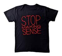 Talking Heads Camiseta Stop Making Sense Nue oficial Unisex Negro, Negro , M