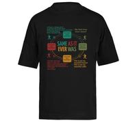 Talking Heads Una Vez En La Vida Camiseta Extragrande Holgada Negra Unisex Unisex Black tee Baggy Oversized T-Shirt